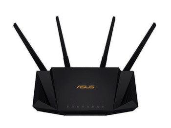 ASUS - RT-AX58U - AiMesh Wi-Fi 6 IEEE 802.11ax Ethernet Wireless Router - 2.40 GHz ISM Band - 5 GHz UNII Band - 4 x Antenna(4 x External) - 375 MB/s Wireless Speed - 4 x Network Port - 1 x Broadband Port