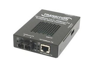 SBFTF1013-105 Transition 10/100Base-TX (RJ-45) to 100Base-FX 1300 NM Multi-Mode (SC) 2 Kilometers/1.2 Miles for 10/100 Bridging Stand-Alone Media Converters