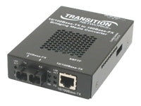 SBFTF1039-105 Transition 10/100Base-TX (RJ-45) to 100Base-FX 1300 NM Multi-Mode (LC) 2 Kilometers/1.2 Miles for 10/100 Bridging Stand-Alone Media Converter