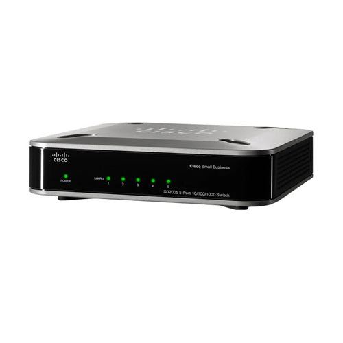 SD2005-RF Cisco Small Business 5 x Ports 10/100/1000Base-T Unmanaged Gigabit Ethernet Network Switch