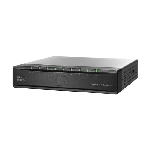 SD2008T-CA Cisco Small Business SD2008 8 x Ports 10/100/1000Base-T Unmanaged Gigabit Ethernet Network Switch