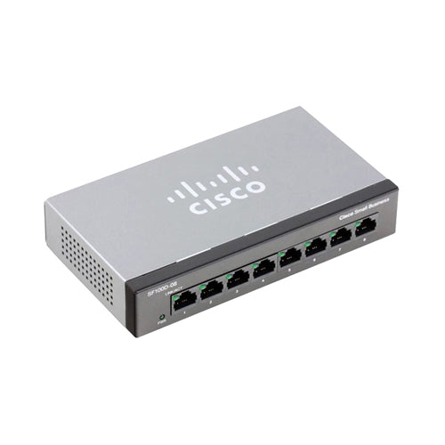 SD208T-JP Cisco Small Business 100 Series SF100D-08 8 x Ports 10/100Base-T Unmanaged Fast Ethernet Network Switch