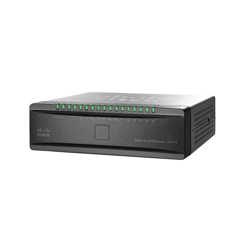 SD216T-AU Cisco Small Business SD216 16 x Ports 10/100Base-T Unmanaged Fast Ethernet Network Switch