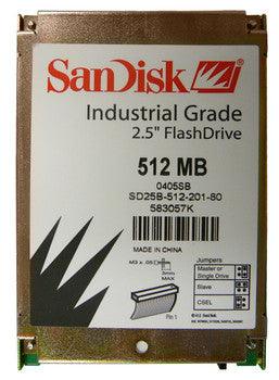 SanDisk - SD25B-512-201-80 - 512MB IndustrialIDE ATA Drive 2.5-Inch Flash