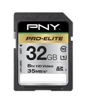 PNY Technology - SD32GBHCU1ELI-EF - 233x Class 10 SDHC UHS-I Flash Memory Card