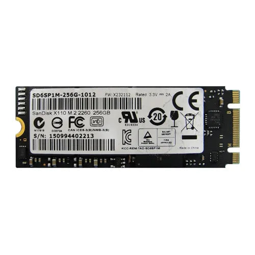 SD6SP1M-256G-1012 SanDisk X110 Series 256GB Multi-Level Cell SATA 6.0Gb/s M.2 2260 Solid State Drive