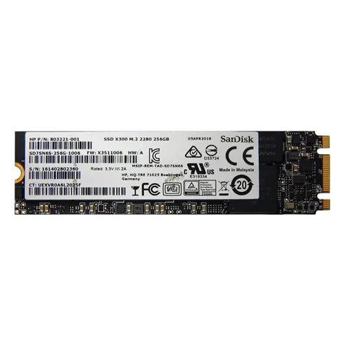 SD7SN6S-256G-1006 SanDisk X300 Series 256GB Triple-Level Cell SATA 6Gb/s M.2 2280 Solid State Drive