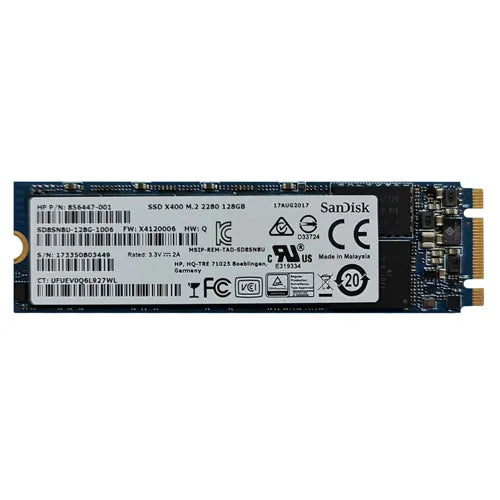 SD8SN8U-128G-1006 SanDisk X400 Series 128GB SATA 6Gb/s M.2 2280 Solid State Drive