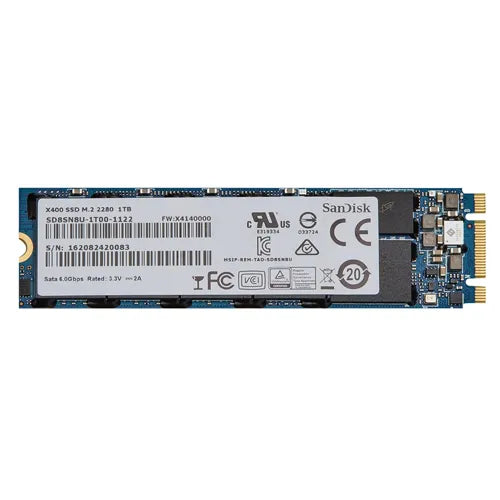SD8SN8U-1T00-1122 SanDisk X400 Series 1TB SATA 6Gb/s M.2 2280 Solid State Drive