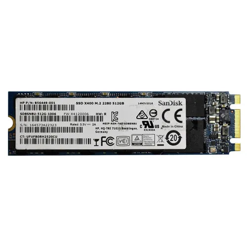 SD8SN8U-512G-1006 SanDisk X400 Series 512GB SATA 6Gb/s M.2 2280 Solid State Drive