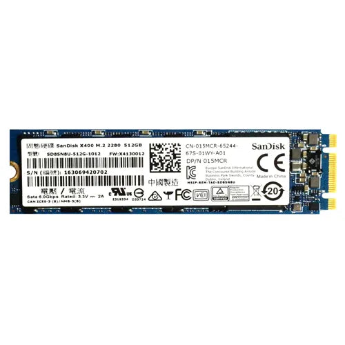 SD8SN8U-512G-1012 SanDisk X400 Series 512GB SATA 6Gb/s M.2 2280 Solid State Drive