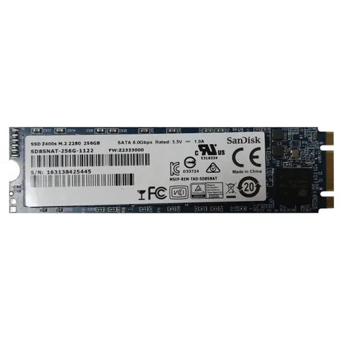 SD8SNAT-256G-1122 SanDisk Z400S Series 256GB SATA 6Gb/s M.2 2280 Solid State Drive