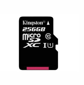 Kingston - SDC10G2/256GB - 256GB microSDXC Class 10/UHS-I 45 MB/s Read 10 MB/s Write