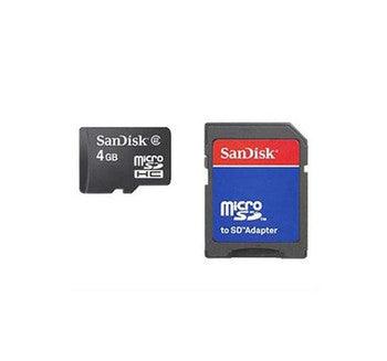SanDisk - SDC4/4GBFE - 4GB TransFlash Card Micro SD w / adapter