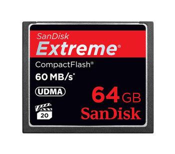 SanDisk - SDCFX-064G-A46-B2 - Extreme 64GB CompactFlash (CF) Memory Card
