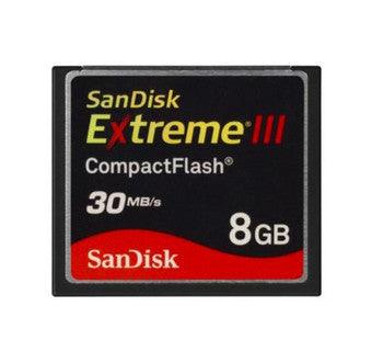 SanDisk - SDCFX3-8192-388 - Extreme III 8GB CompactFlash (CF) Memory Card