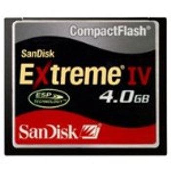 SanDisk - SDCFX4-4096-901 - Extreme IV 4GB CompactFlash (CF) Memory Card
