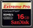 SanDisk - SDCFXP-016G-E91 - Extreme Pro 16GB CompactFlash (CF) Memory Card