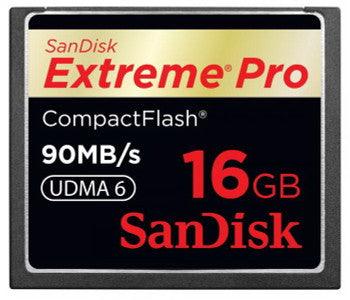 SanDisk - SDCFXP-016G-X46 - Extreme Pro 16GB CompactFlash (CF) Memory Card