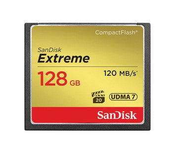 SanDisk - SDCFXS-128G-J61 - Extreme 128GB CompactFlash (CF) Memory Card