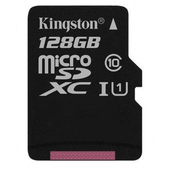 Kingston - SDCS/128GB - Canvas Select 128GB CLass 10 microSDXC 80MB/s Read Speed UHS-I Card