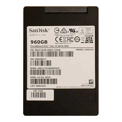 SDLF1DAR-960G-1HAW SanDisk 960GB SATA 2.5-Inch Solid State Drive