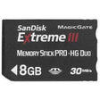 SanDisk - SDMSHX3-008G-A31 - 8GB Extreme III Memory Stick PRO-HG- Duo