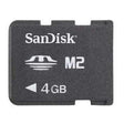 SanDisk - SDMSM2-4096-K - 4GB Memory Stick Micro (M2) w/ Duo Adaptor