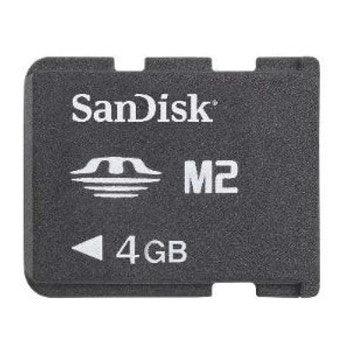 SanDisk - SDMSM2-4096-K - 4GB Memory Stick Micro (M2) w/ Duo Adaptor