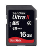 SanDisk - SDSDH-016G-E11 - 16GB Class 4 Ultra II SDHC Flash Memory Card
