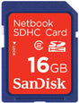 SanDisk - SDSDNT-016G-E11 - Netbook 16GB SDHC Flash Memory Card