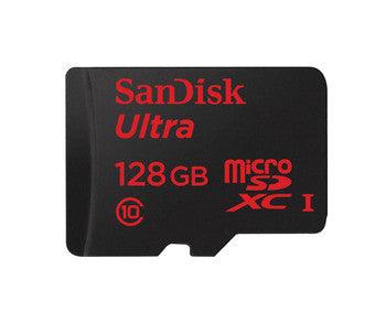SanDisk - SDSDQUA-128G-G46A - Ultra 128GB Class 10 microSDXC UHS-I Flash Memory Card