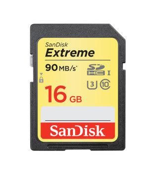 SanDisk - SDSDX-016G-XQ46 - Extreme 16GB Class10 SDHC UHS-I U3 Flash Memory Card