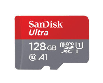 SanDisk - SDSQUAR-128G-AN6MA - Ultra 128GB microSDXC UHS-I Flash Memory Card