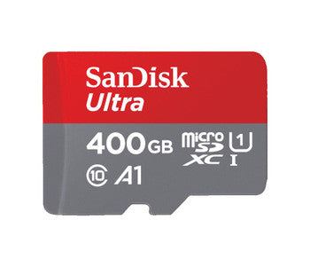 SanDisk - SDSQUAR-400G-ZN6MA - Ultra 400GB Class 10 microSDXC UHS-I Flash Memory Card