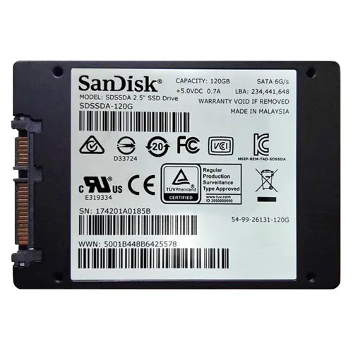 SDSSDA-120G-G26 SanDisk 120GB SATA 6Gb/s 2.5-Inch Solid State Drive