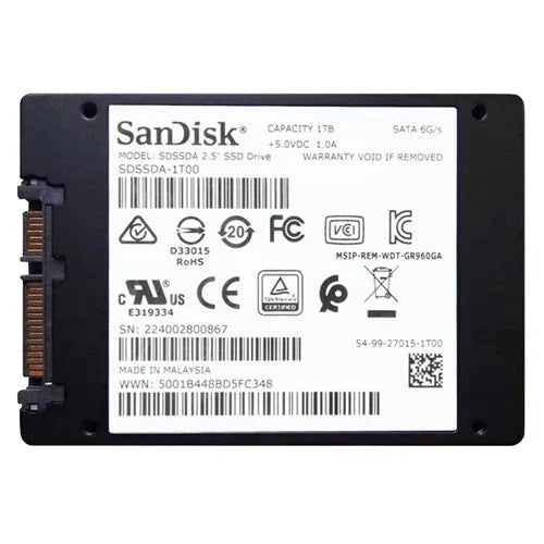 SDSSDA-1T00-G27 SanDisk Plus 1TB SATA 6Gb/s Solid State Drive