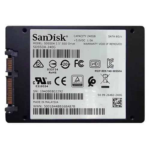 SDSSDA-240G-G26 SanDisk 240GB SATA 6Gb/s 2.5-Inch Solid State Drive