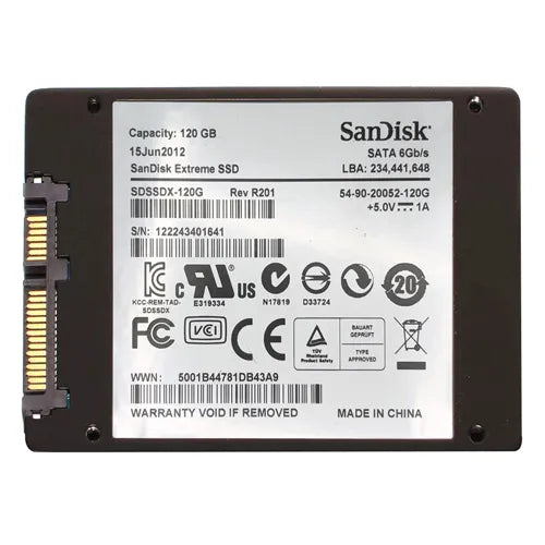 SDSSDX-120G SanDisk Extreme 120GB SATA 6Gb/s 2.5-Inch Solid State Drive