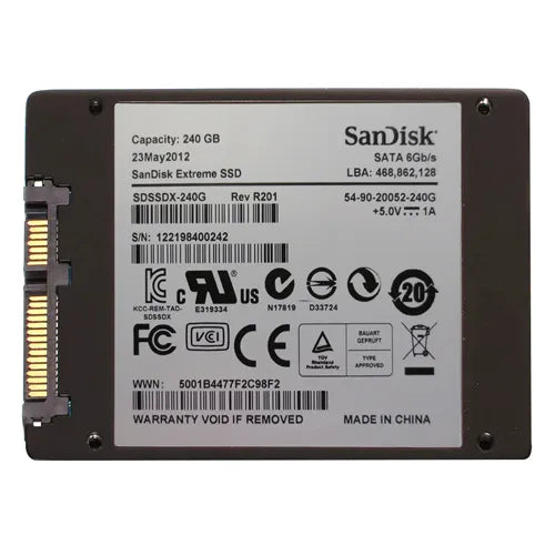 SDSSDX-240G SanDisk Extreme 240GB SATA 6Gb/s 2.5-Inch Solid State Drive