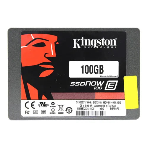 SE100S37/100G Kingston SSDNow E100 Series 100GB SATA 6Gb/s (AES 128-bit Encryption) 2.5-Inch Solid State Drive