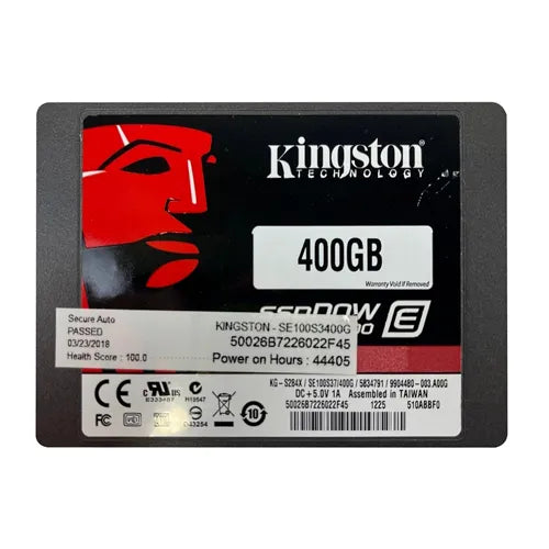 SE100S37/400G Kingston SSDNow E100 Series 400GB SATA 6Gb/s (AES 128-bit Encryption) 2.5-Inch Solid State Drive