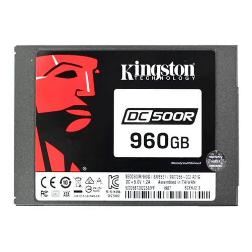 SEDC500R/960G Kingston Data Center DC500R Series 960GB Triple-Level Cell SATA 6Gb/s 3D NAND Read Centric (AES 256-bit Encryption) 2.5-Inch Enterprise Solid State Drive