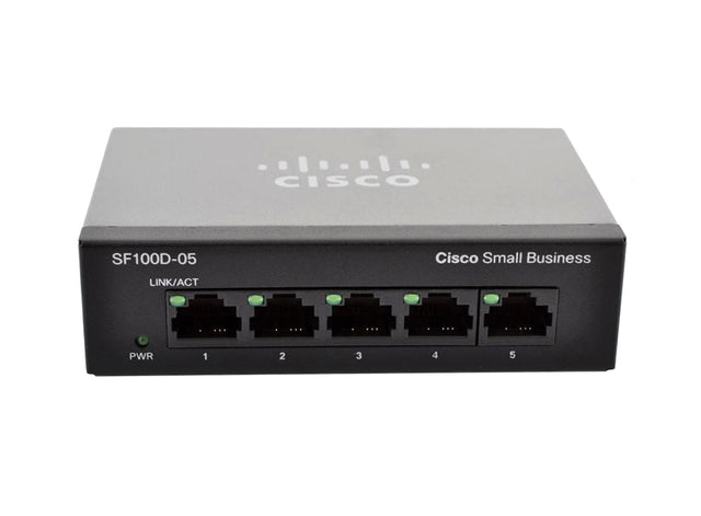 SF100D-05-NA - Cisco Small Business 100 5-Ports RJ-45 Unmanaged Switch