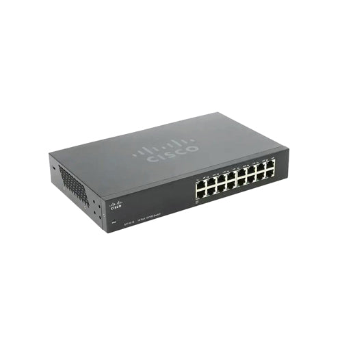 SF110-16-NA Cisco Small Business 110 Series SF110-16 16 x Ports 10/100Base-T Unmanaged Fast Ethernet Network Switch