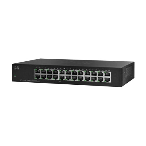 SF110-24-UK Cisco Small Business 110 Series SF110-24 24 x Ports 10/100Base-T Unmanaged Fast Ethernet Network Switch
