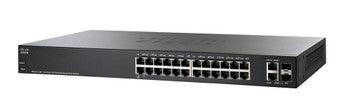 Cisco - SF220-24-K9-EU - SF220-24 24-Port 10/100 Smart Plus Switch - 24 Ports - Manageable - 10/100Base-TX 10/100/1000Base-T 1000Base-X - 2 Layer Suppor