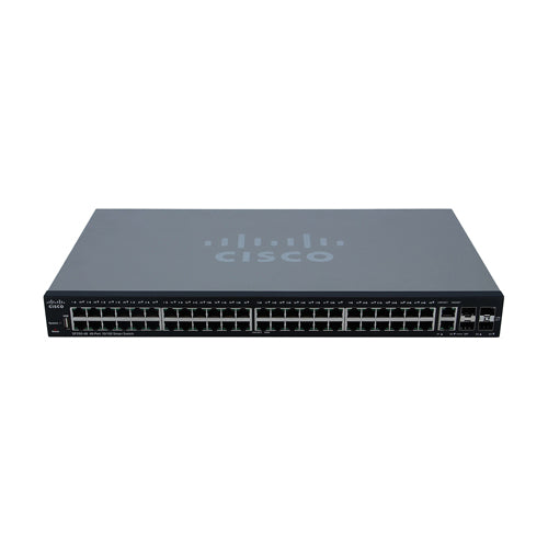 SF250-48-K9-NA Cisco Small Business 250 Series SF250-48 48 x Ports 10/100Base-T + 2 x Ports Combo SFP + 2 x Ports SFP Layer 2 Managed Fast Ethernet Network Switch