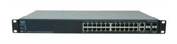 Cisco - SF500-24P-K9 - Small Business SF500-24P 24-Ports SFP 10/100Base-T PoE Manageable Layer 2 Rack-mountable 1U Fast Ethernet Switch