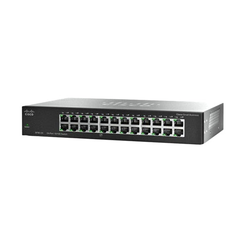 SF90-24 Cisco Small Business 90 Series 24 x Ports 10/100Base-T Unmanaged Fast Ethernet Network Switch